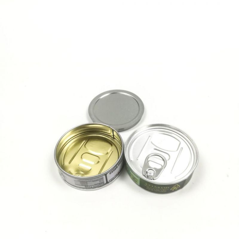 3.5g 100ml Pressitin Tin Cans Flower Edibles Gummies Cans Jars for Cookie