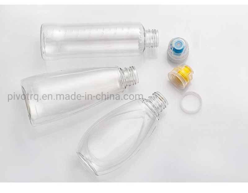 120ml Pet Plastic Portable Squeeze Sharp Spout Honey Jam Juice Clear Empty Suction Nozzle Bottle