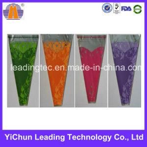 Triangle Custom Plastic Aluminum Printing Packaging Bag, Flower Sleeve