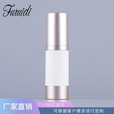 Beauty Cosmetic 15ml 20ml 25ml 30ml Blue Plastic Bottle White Silver Pump Head and blue Airless Bottle