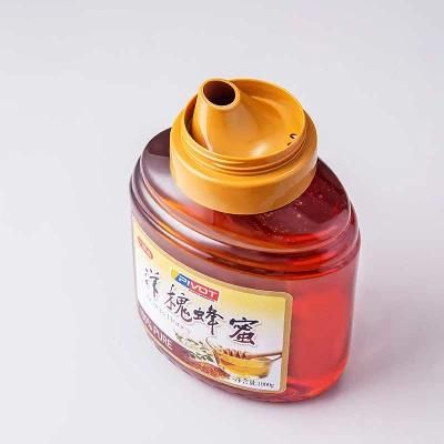 1kg Pet Food Grade Plastic Honey Bottle with Return Inlet Design Cap