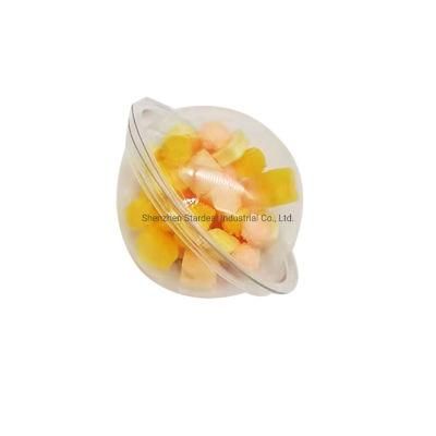 Custom 6 / 6.5 / 7 Cm Pet Clear Plastic Bath Bomb Clamshell Packaging