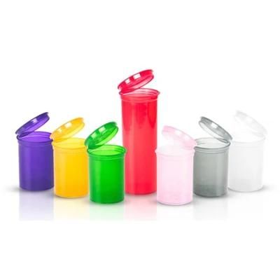 Child Proof Plastic Pop Top Vials with Screw Cap Pop Top Container
