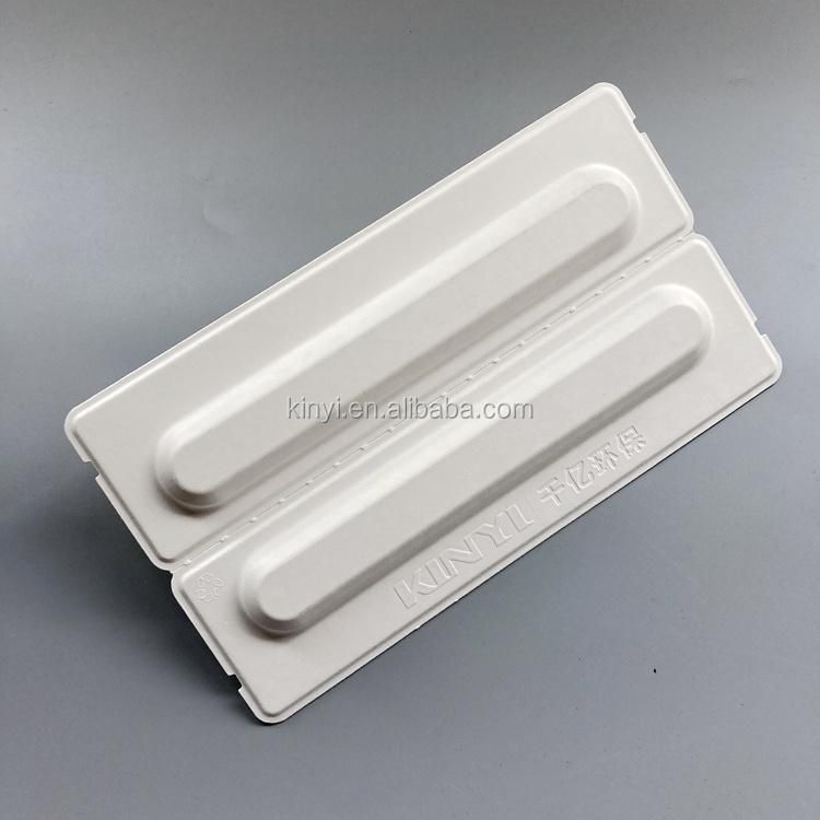 Biodegradable Pulp Paper Molded Custom Toothbrush Packaging Box