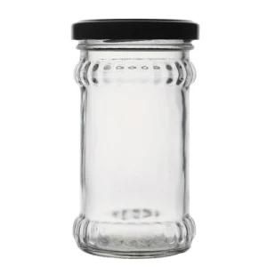 Manufacturers Hot Sale Empty Flint Clear Food Packing Customize 200ml Glass Jar