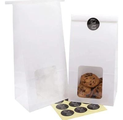 Wholesale Cookie Treat Toast Bread Packaging Food Bakery Bags with Window
