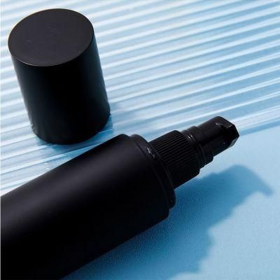 20mm Neck Finish 100ml 120ml 150ml 180ml Black Pet Bottle Tone/Lotion/Serum Bottle Cosmetic Packaging