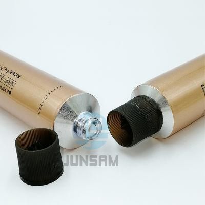 Hair Dyeing Packaging Tube Made of Pure Soft Empty Aluminium Metal 100% Recyclable Squeezable