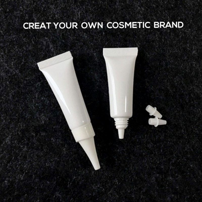 Empty White Black Sun Care Cream Cosmetic Plastic Soft Tube with Flip Top Cap