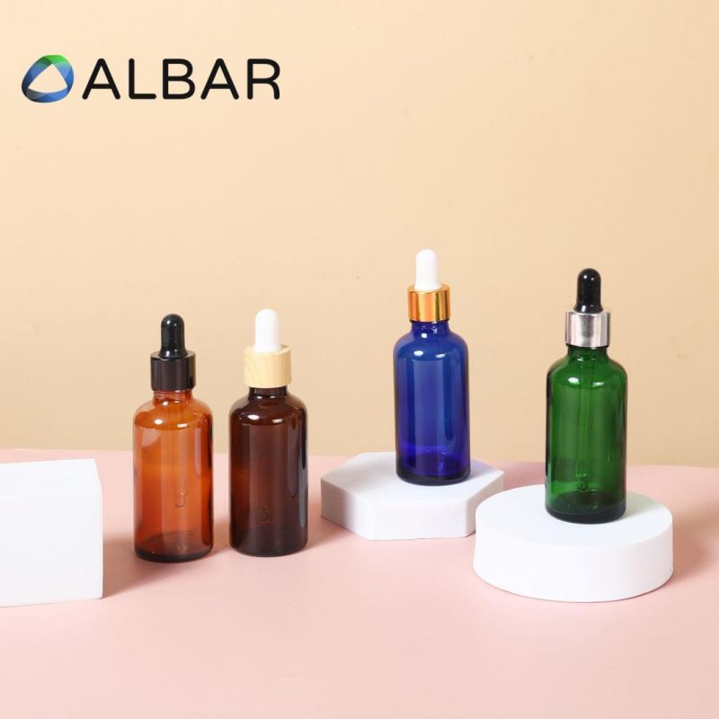 Frosted Electroplated Colored Glass Bottles for Cosmetics and Skin Care