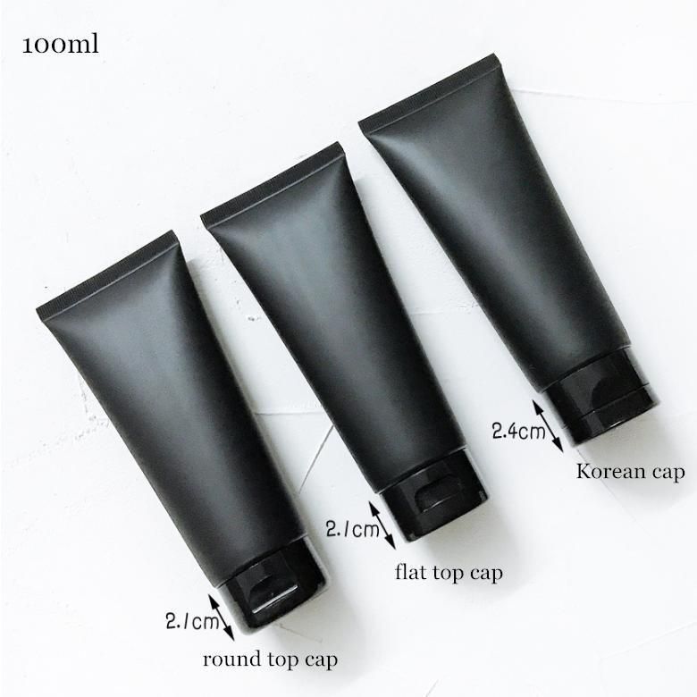 Matte Black Cosmetic Bottle for Hair Care Products Wash Suit