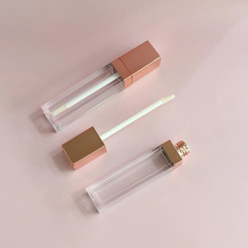 10ml Square Matte Lipgloss Packaging Empty Silver Lip Gloss Containers