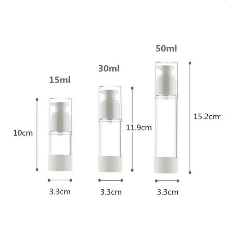 15ml 30ml 50ml Plastic Vacuum Bottle Lotion Pump Bottle