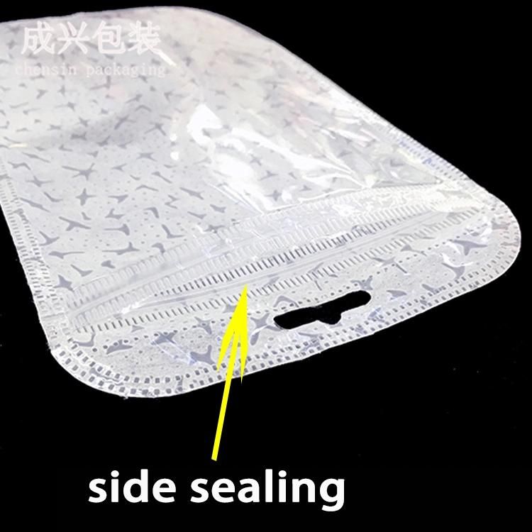 Phone Case Packaging Bag White Non-Woven Plastic Zipper Bag