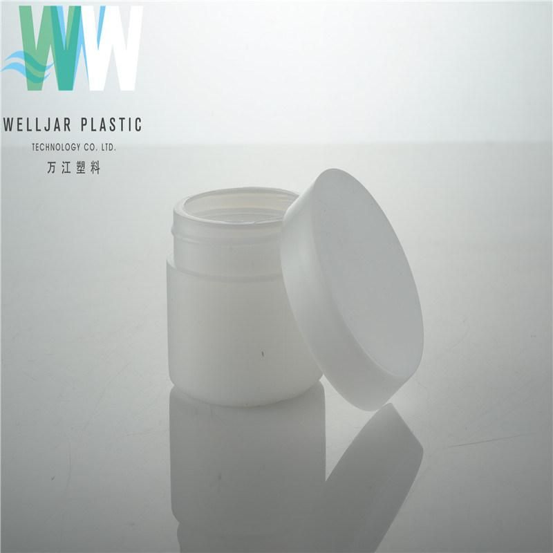 Plastic Round 50g PE Cosmetic Jars with Cap