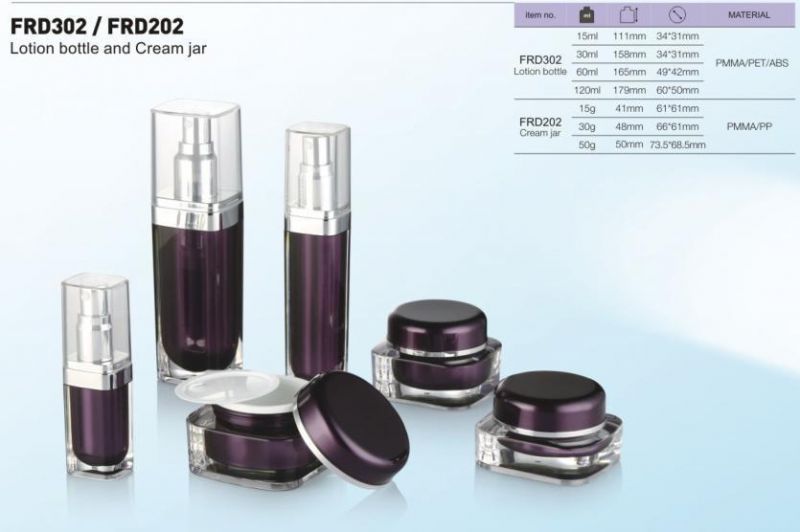 Natural Amber Glass Cream Jar Cosmetic Jars, PP Cosmetic Packaging Jar
