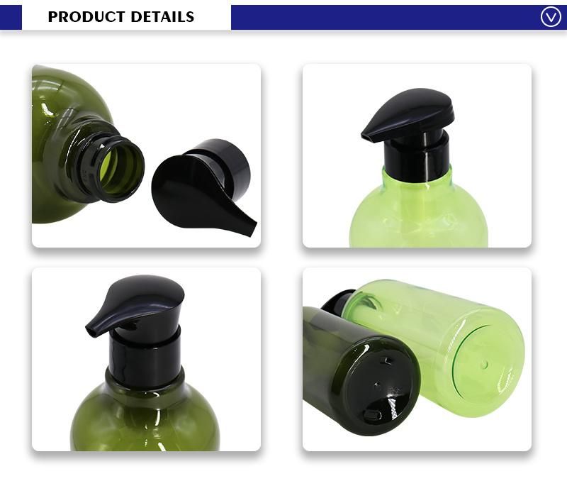 Wholesale 450ml 700ml Green Luxury Custom Hair Shampoo Bottle