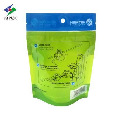 New Style Glass Packaging Bag with Zipper/ Plastic Packaging Bag/Bottom Gusset Bag with Zip Lock