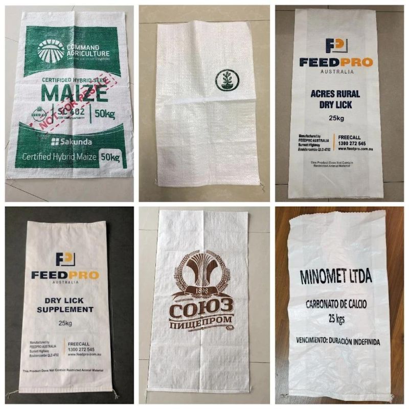 25kg 50kg PP Woven Bag Sack BOPP Bag for Cement Flour Rice Fertilizer Food Feed Sand