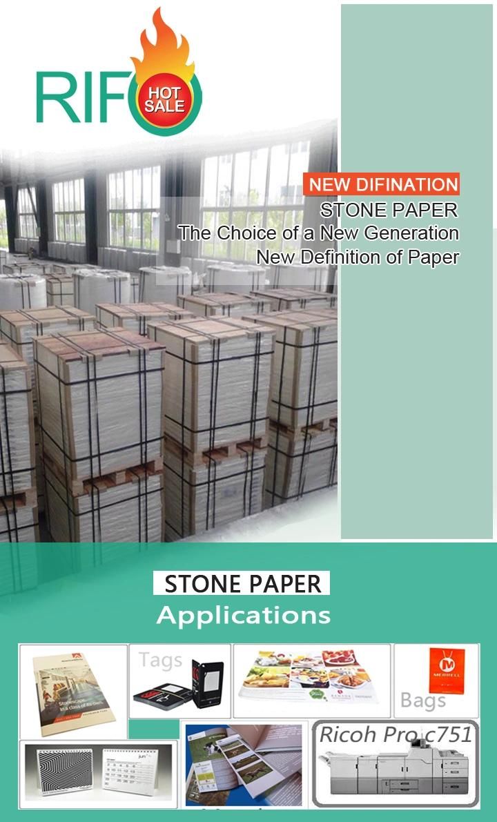 Water Resistant Stone Paper PE Synthetic Paper with FDA Certified