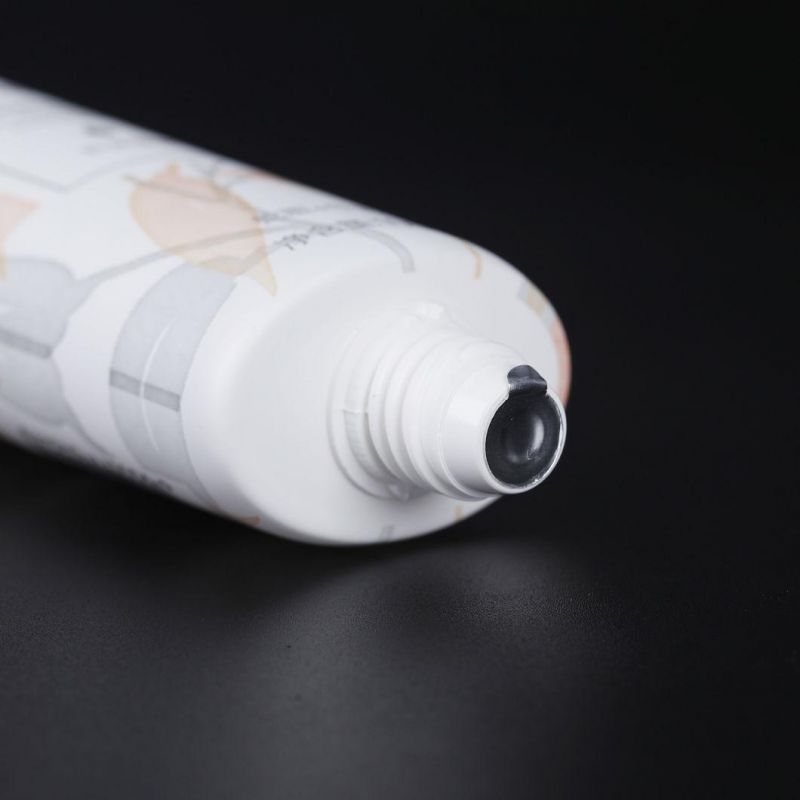 Custom White Plastic Tubes Cosmetic Packaging Tube 1oz 2oz 3oz 4oz Makeup Packaging