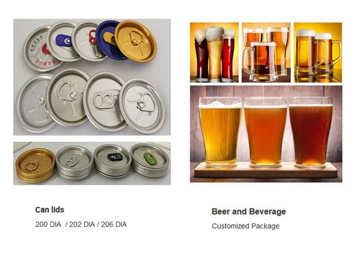 500ml 202le Aluminium Beer Cans with Lid