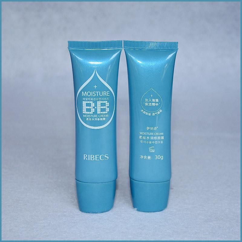 Cosmetic Tube Packaging with Oval Shape Silver Metalized Lid