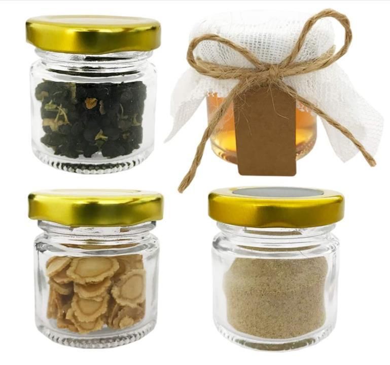 Wholesale Empty Clear Food Storage Preserve Round Honey Jars Jam
