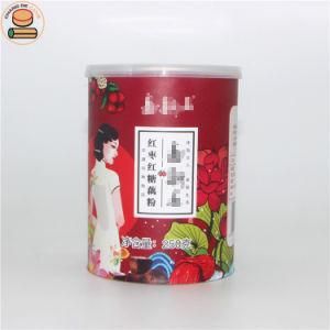 Carton Paper Potato Chips Snack Container Food Storage Tube Packaging Box with Steel Lid