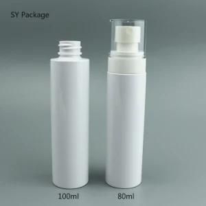 White Pet Plastic Cosmetic Sprayer Bottle 80 Ml 100 Ml for Disinfectant