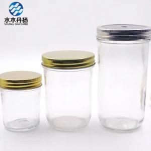 4oz 8oz 16oz Wholesale Mason Jar Food Storage Glass Jar with Cap