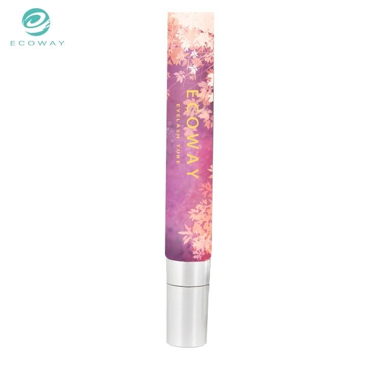 20ml Purple and Pink Petal Pattern Offset Printing Pat Cover Eye Cream Tube