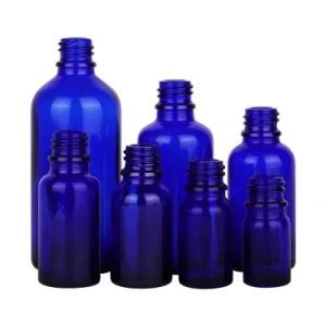 10ml 20ml 30ml 50ml Clear Blue Glass Essential Oil Dropper Bottle for Personal Care