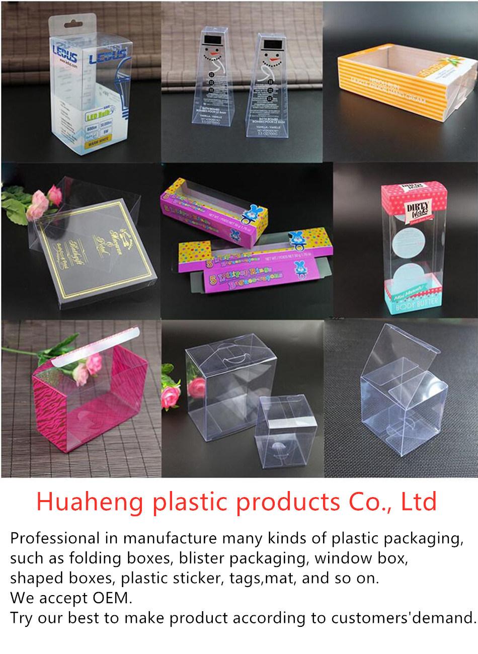 Custom Clear Craft Printing Pillow Packaging Plastic Gift Box