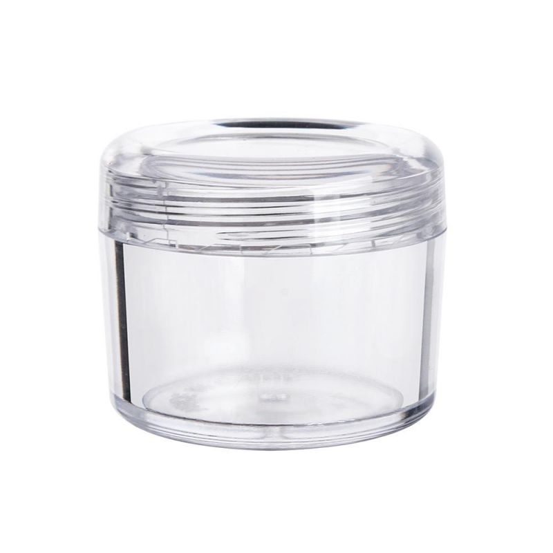 10g 15g 30g 50g 80g Transparent Round Plastic Cosmetic Jars