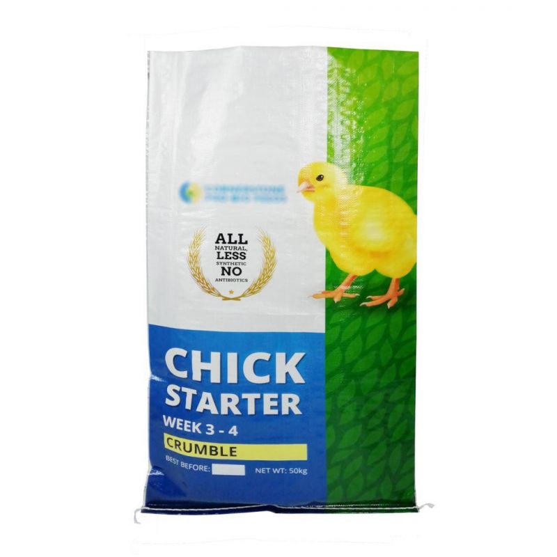 25kg 50kg Pingyang Animal Rooster Chicken Feed Packaging Bag Empty for Cattle Feed Bags