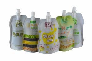 Plastic Special Shape Stand up Spout Pouch for Soybean Milk