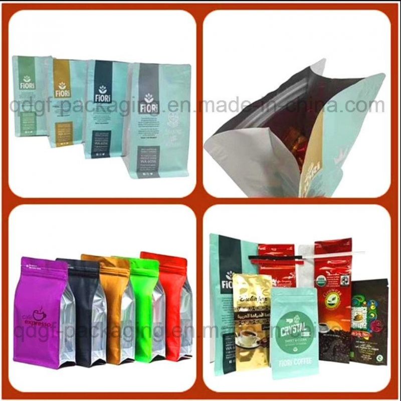 Standing Coffee Pouch for Packing 1kg Roasted Coffee/Plastic Food Bag