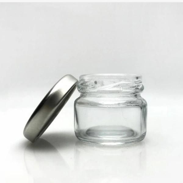 1 Oz 30ml Small Glass Jar with Blck Lid for Weeding Favor