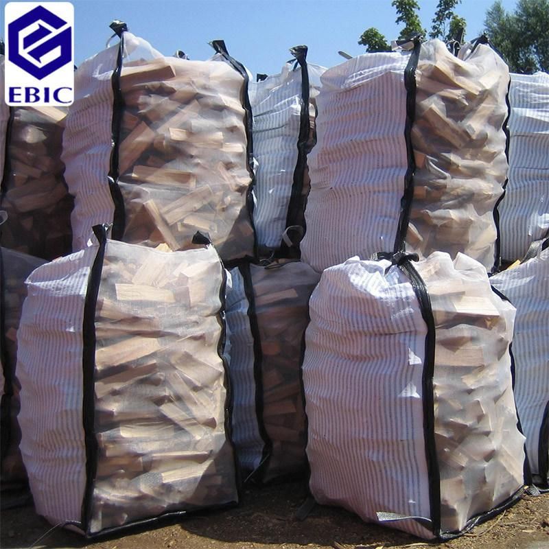 1000kgs-1500kgs Corner Loops Baffle Cubic Sand Sling Ton Jumbo Bulk FIBC Q Super Sack Ventilated Firewood Fertilizer Cement PP Packing Plastic Big Bag