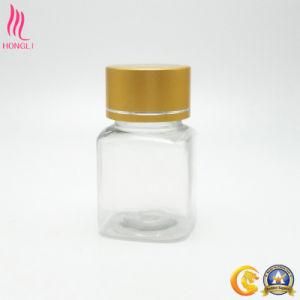 10ml Unique Aquare Clear Glass Oil Bottle with Gold Cap