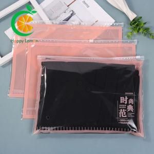 Customized Recyclable Plastic Promotional Eco Packaging Garment Storage Ziplock Bag with Reclosable Zipper