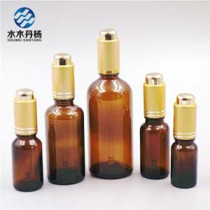 50ml Amber Color Essential Oil Dropper Glass Bottle
