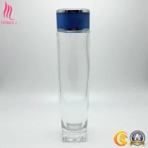 Glass Perfume Bottle for Skin Care Lotion with Navy Lid