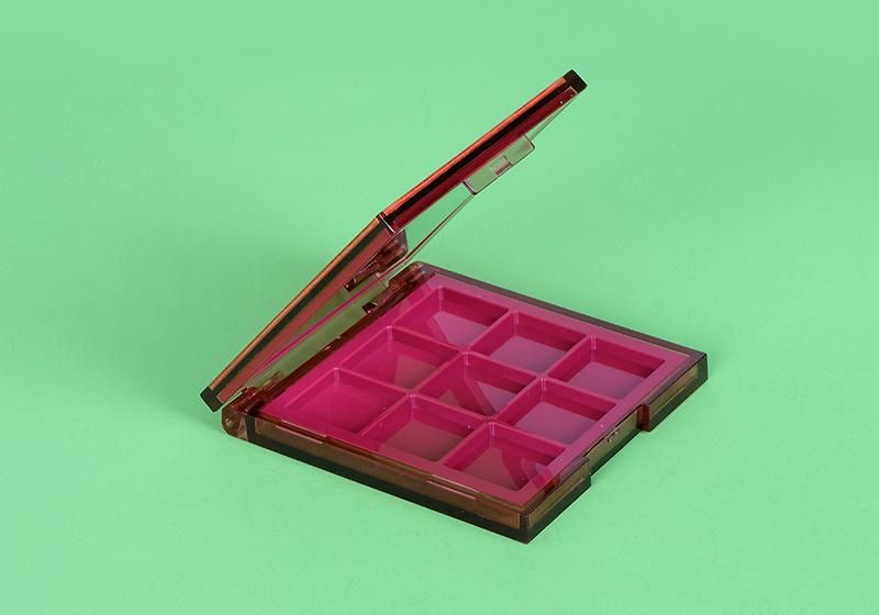 9 Hole Customization Luxury Cosmetic Container Eye Shadow Container Powder Container