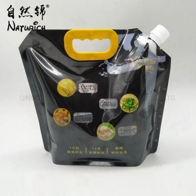 1L 2L 3L 5L Doypack Spout Liquid Laundry Packaging Plastic Bag for Detergent Powder