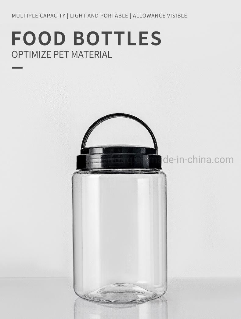 3000ml 101oz Big Size Plastic Bottle Round Food Candy Jar