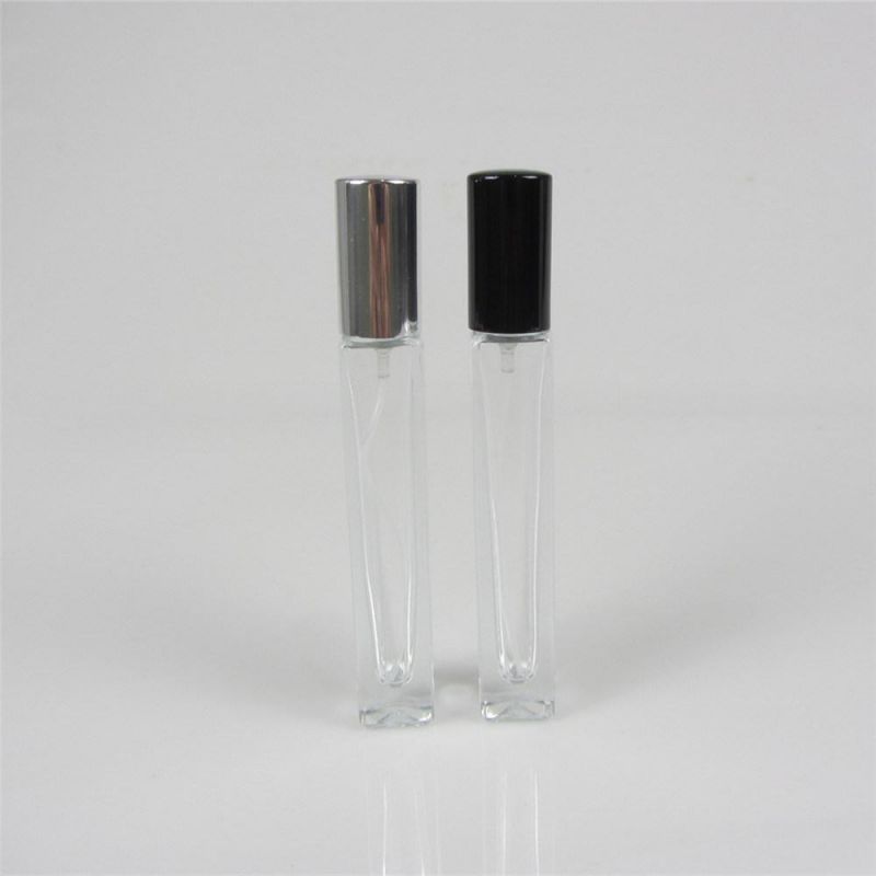 Square Shape Transparent 10ml Glass Perfume Bottle