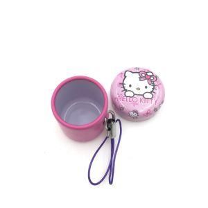 Small Cute Round Tin Container for Cosmetic Lipstick Packing