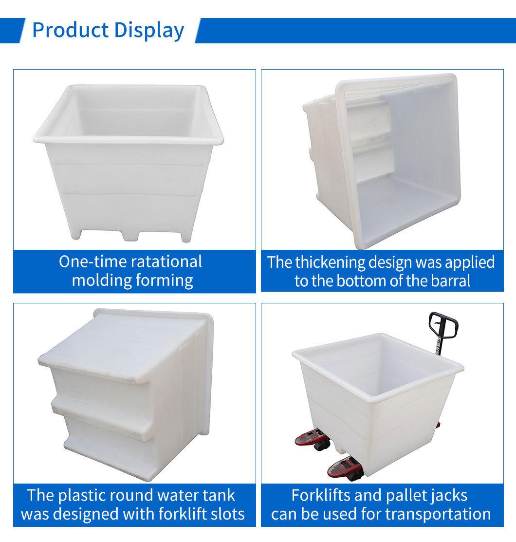 Manufacturers Supply Food Water Turnover Forklift Barrel Plastic Buckets Barrel Thickened Beef Tendon Pickled Round Square Forklift Turnover Plastic Buckets